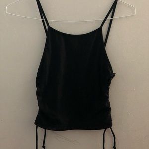 Brandy Melville Side Laced Up Crop Tank